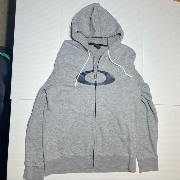 Oakley Gray Zip-Up Men's Sweater - Picture 7 of 10